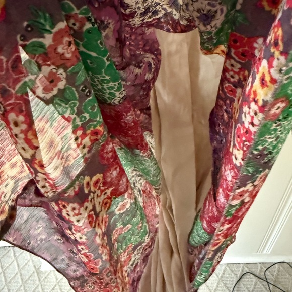 Anthropologie Maeve Multicolor Floral Long Sleeve Dress size XS - Picture 10 of 14